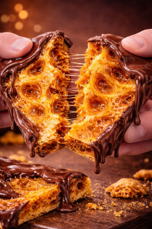 ЗЛАТНА ПЧЕЛНА ПИТА С НАТУРАЛЕН ШОКОЛАД БЕЗ ГЛУТЕН  ПАРЧЕ