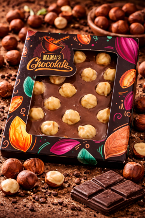 БЕЛГИЙСКИ МЛЕЧЕН ШОКОЛАД С ЛЕШНИК МАМИНИТЕ ЯДКИ