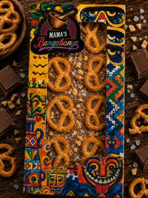 Mama’s Banga banga МЛЕЧЕН С ПРЕТЦЕЛ , КАРАМЕЛЕНО ТОФИ И МАЛДОНСКА СОЛ 70гр